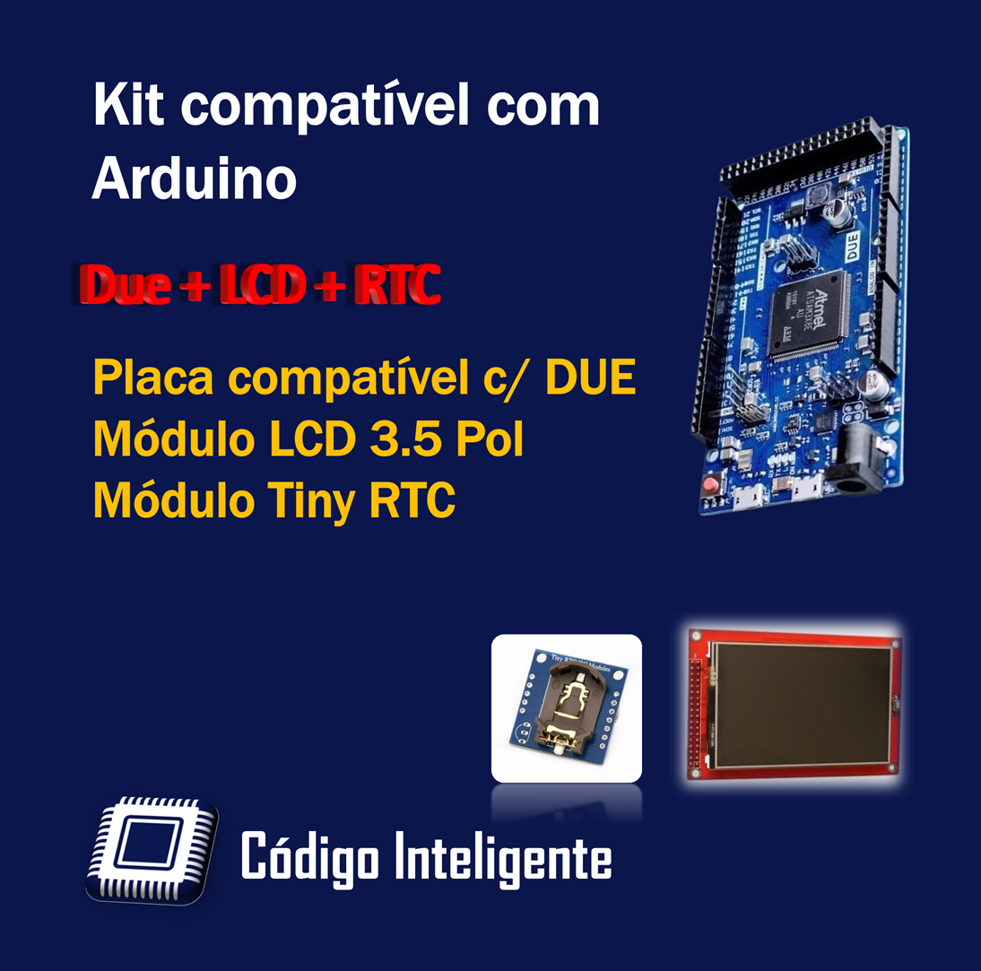 DUE + LCD 3.5 pol + RTC
